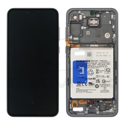 WYŚWIETLACZ LCD DO SAMSUNG A556 GALAXY A55 5G GH82-34307A GRANATOWY Z RAMKĄ I BATERIĄ ORYGINAŁ SERVICE PACK