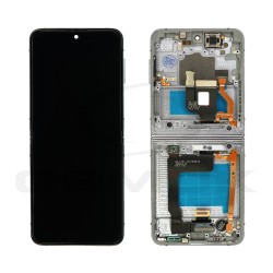 WYŚWIETLACZ LCD DO SAMSUNG F721 GALAXY Z FLIP 4 5G Z RAMKĄ NIEBIESKI [REGENEROWANY]
