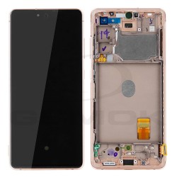 WYŚWIETLACZ LCD DO SAMSUNG G781 GALAXY S20 FE 5G POMARAŃCZOWY Z RAMKĄ GH82-29056F GH82-24214F GH82-24215F GH82-31320F GH82-31321F ORYGINAŁ SERVICE PACK