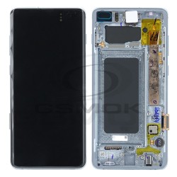 WYŚWIETLACZ LCD DO SAMSUNG G975 GALAXY S10 PLUS NIEBIESKI Z RAMKĄ GH82-18849C GH82-18834C GH82-18853C GH82-18857C ORYGINAŁ SERVICE PACK