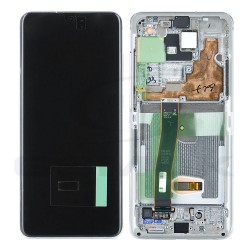 WYŚWIETLACZ LCD DO SAMSUNG G988 GALAXY S20 ULTRA BIAŁY Z RAMKĄ GH82-22327C GH82-22271C ORYGINAŁ SERVICE PACK