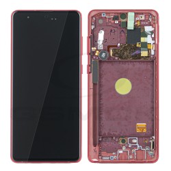 WYŚWIETLACZ LCD DO SAMSUNG N770 GALAXY NOTE 10 LITE CZERWONY Z RAMKĄ GH82-22055C GH82-22192C GH82-22193C GH82-22194C ORYGINAŁ SERVICE PACK