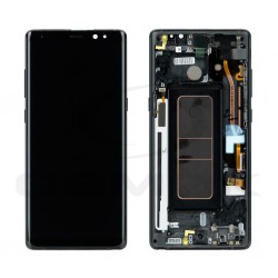 WYŚWIETLACZ LCD DO SAMSUNG N950 GALAXY NOTE 8 CZARNY Z RAMKĄ GH97-21070A GH97-21065A GH97-21066A GH97-21108A GH82-17223A GH82-15102A ORYGINAŁ SERVICE PACK