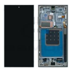 WYŚWIETLACZ LCD DO SAMSUNG S928 GALAXY S24 ULTRA SZARY Z RAMKĄ EU [OLED SOFT RMORE]