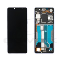 WYŚWIETLACZ LCD + PANEL DOTYKOWY KOMPLET SONY XPERIA 10 V Z RAMKĄ LAWENDOWY A5061092A ORYGINAŁ SERVICE PACK