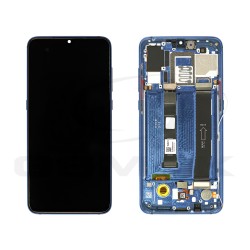 WYŚWIETLACZ LCD DO XIAOMI MI 9 NIEBIESKI Z RAMKĄ PULLED