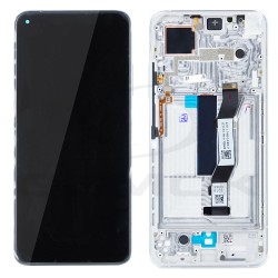 WYŚWIETLACZ LCD DO XIAOMI MI10T MI 10T / MI 10T PRO 5G Z RAMKĄ SREBRNY 5600040J3S00 56000G0J3S00 5600220J3S00 ORYGINAŁ SERVICE PACK