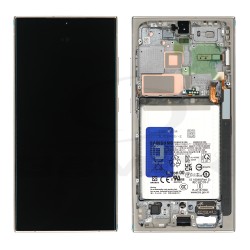 WYŚWIETLACZ LCD DO SAMSUNG S928 GALAXY S24 ULTRA 5G TYTANOWY POMARAŃCZOWY FIOLET SZARY Z RAMKĄ I BATERIĄ GH82-33398A ORYGINAŁ SERVICE PACK