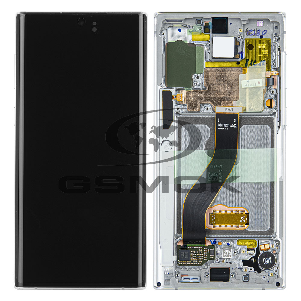 WYŚWIETLACZ LCD DO SAMSUNG N970 GALAXY NOTE 10 Z RAMKĄ BIAŁY GH82-20818B GH82-20817B ORYGINAŁ SERVICE PACK