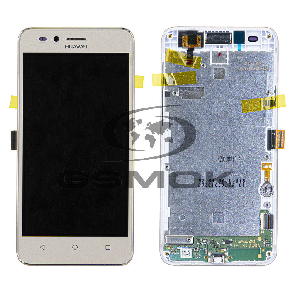 WYŚWIETLACZ LCD DO HUAWEI Y3 II 4G LUA-L21 Z RAMKĄ ZŁOTY 97070NBF ORYGINAŁ SERVICE PACK