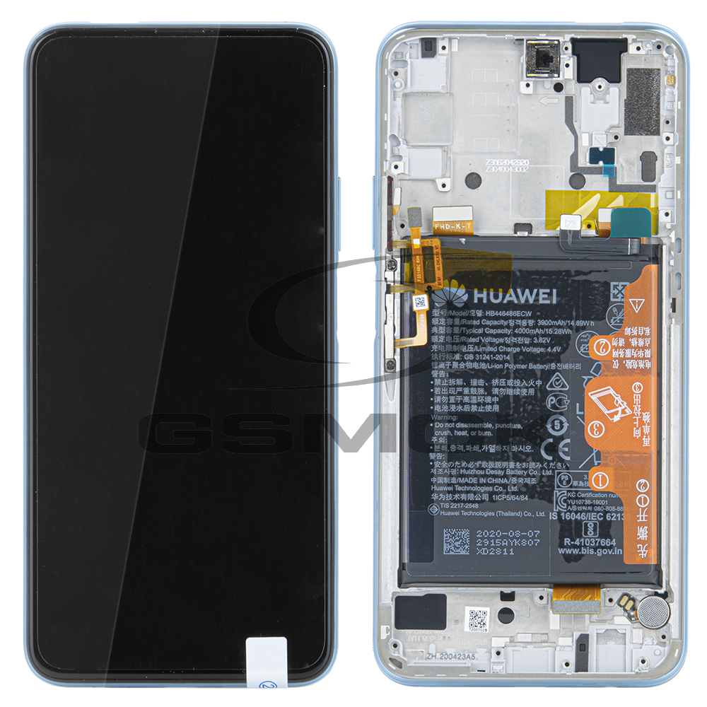 WYŚWIETLACZ LCD DO HUAWEI P SMART PRO Z RAMKĄ I BATERIĄ BREATHING CRYSTAL 02353HRD 02353HNX ORYGINAŁ SERVICE PACK