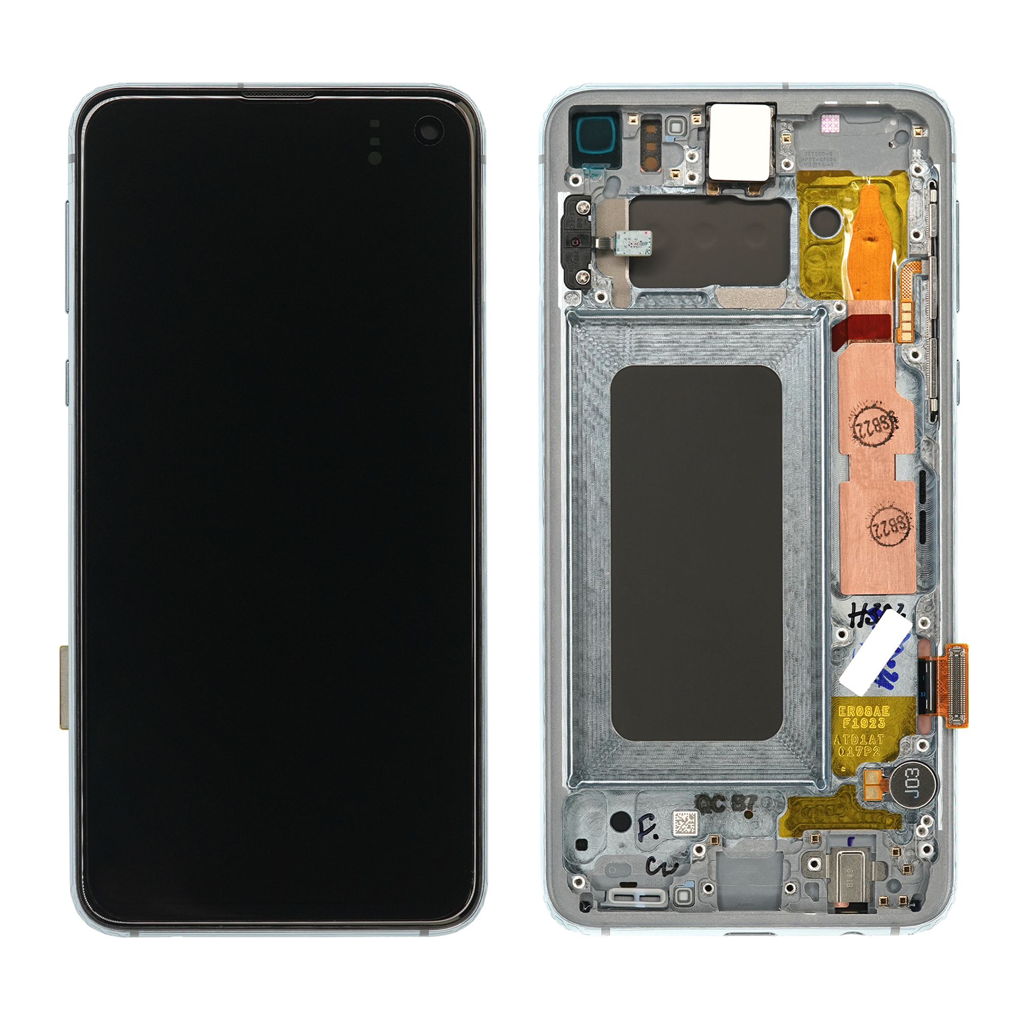 WYŚWIETLACZ LCD DO SAMSUNG G970 GALAXY S10E NIEBIESKI Z RAMKĄ GH82-18852C GH82-18836C ORYGINAŁ SERVICE PACK