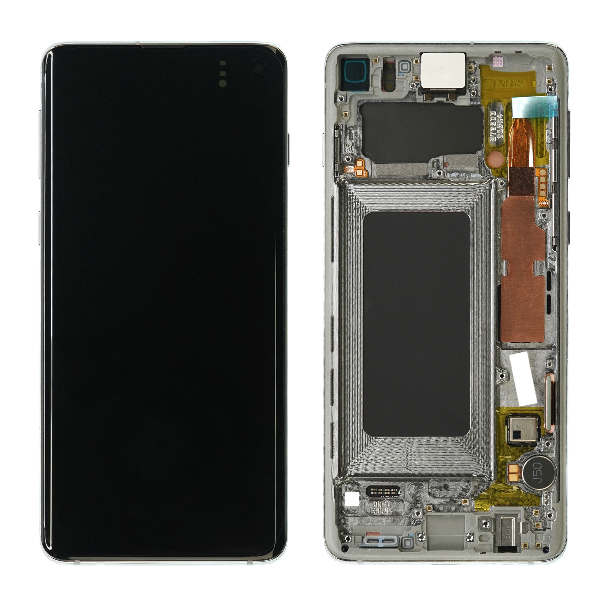 WYŚWIETLACZ LCD DO SAMSUNG G973 GALAXY S10 BIAŁY Z RAMKĄ GH82-18850B GH82-18835B GH82-18860B ORYGINAŁ SERVICE PACK