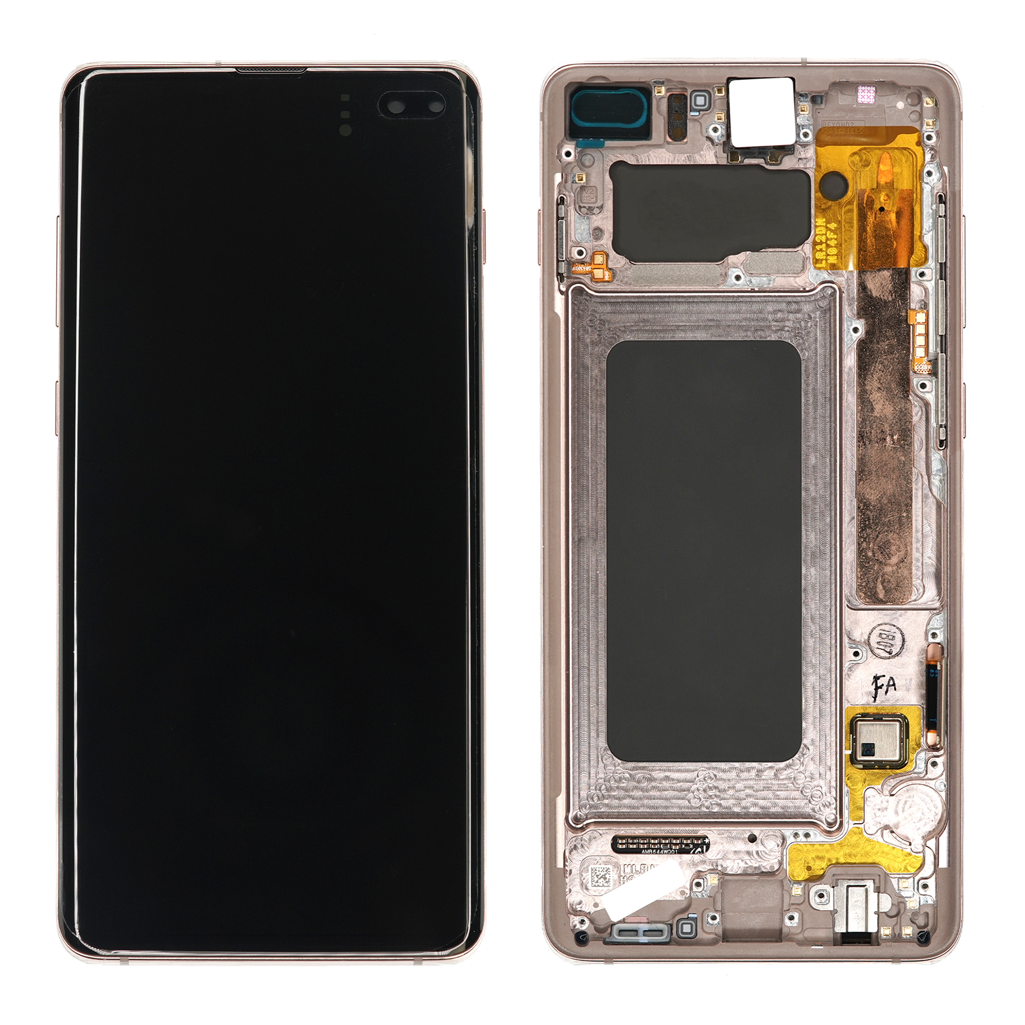 WYŚWIETLACZ LCD DO SAMSUNG G975 GALAXY S10 PLUS BIAŁY CERAMIC Z RAMKĄ GH82-18849J GH82-18834J GH82-18853J ORYGINAŁ SERVICE PACK