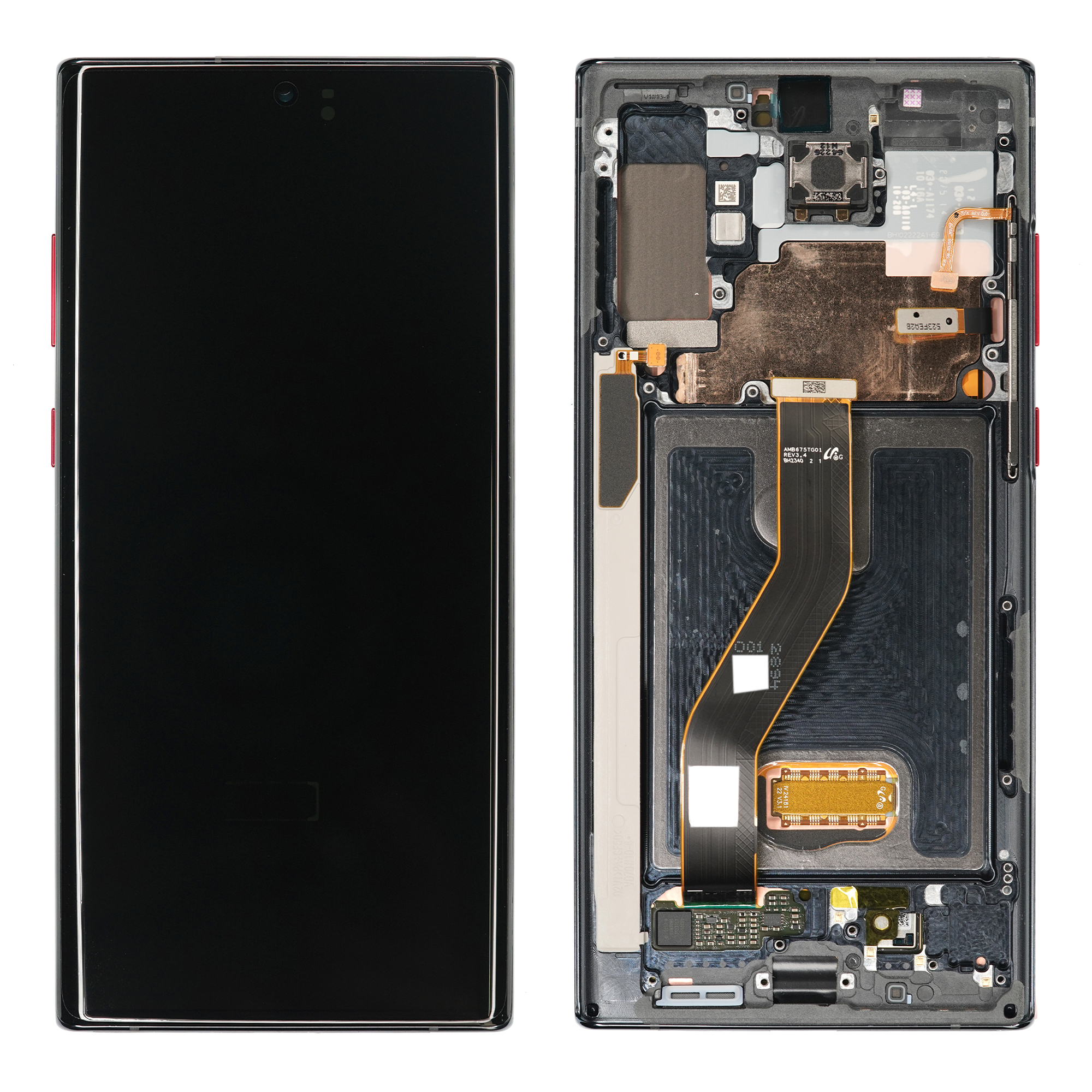 WYŚWIETLACZ LCD DO SAMSUNG N975 GALAXY NOTE 10 PLUS CZARNY/CZERWONY STAR WARS Z RAMKĄ GH82-21620A GH82-21621A ORYGINAŁ SERVICE PACK