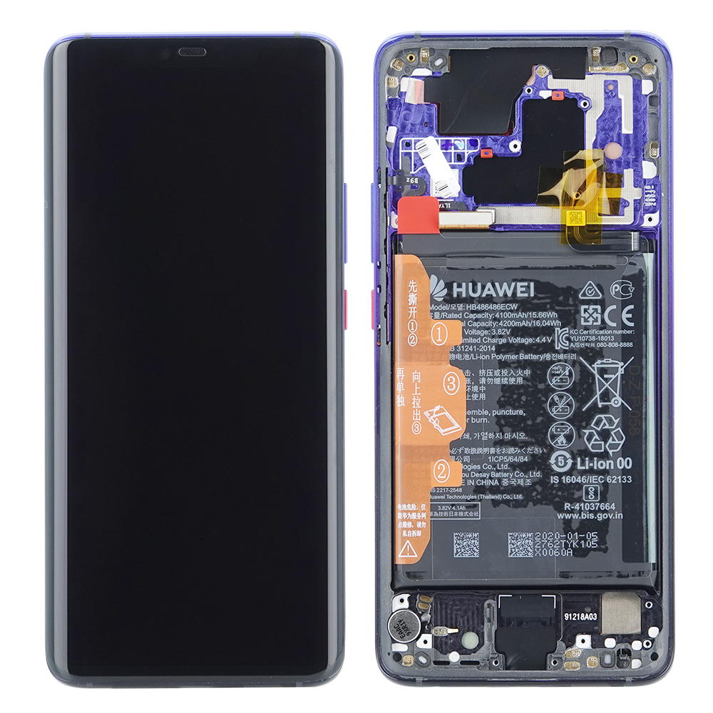 WYŚWIETLACZ LCD DO HUAWEI MATE 20 PRO Z RAMKĄ I BATERIĄ TWILIGHT 02352GGC ORYGINAŁ SERVICE PACK