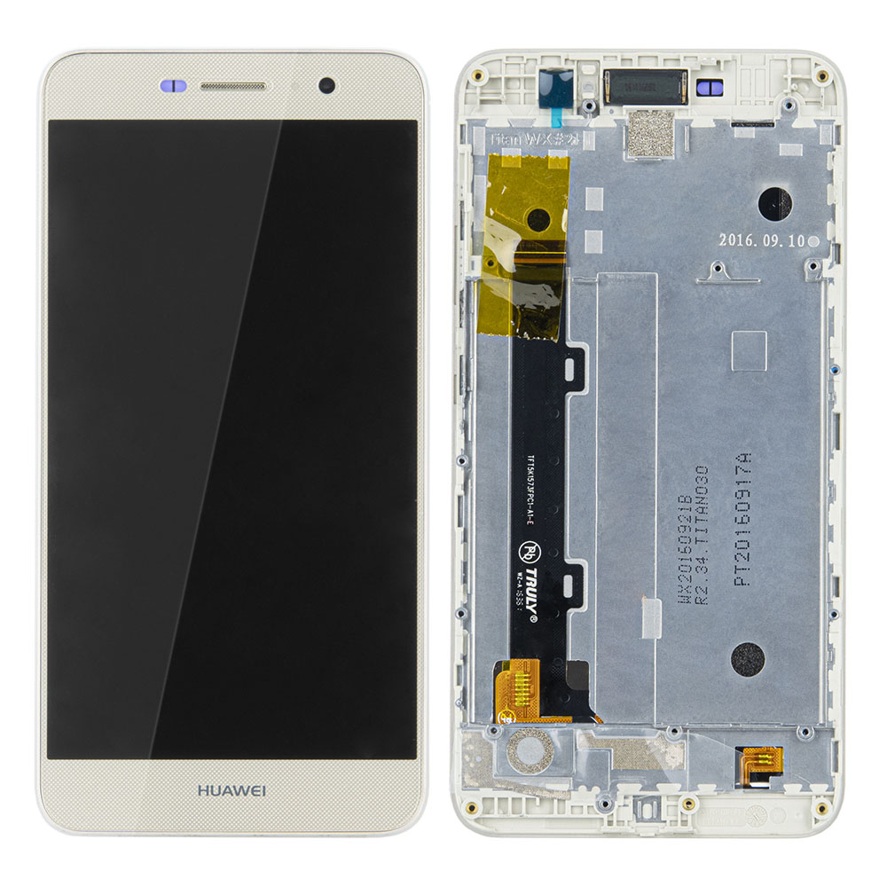 WYŚWIETLACZ LCD DO HUAWEI Y6 PRO Z RAMKĄ ZŁOTY 97070LGM ORYGINAŁ SERVICE PACK