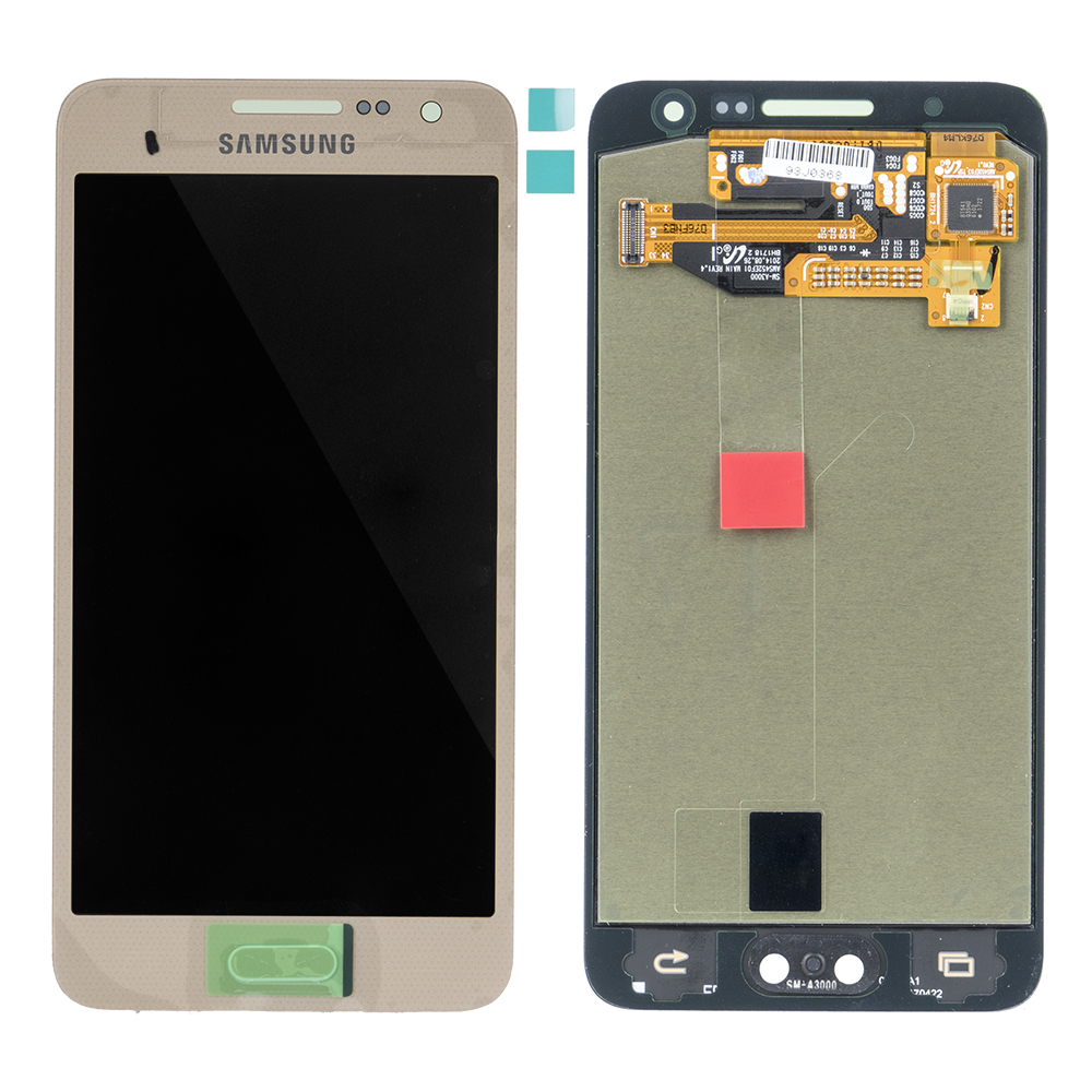 WYŚWIETLACZ LCD DO SAMSUNG A300 GALAXY A3 ZŁOTY GH97-16747D ORYGINAŁ SERVICE PACK