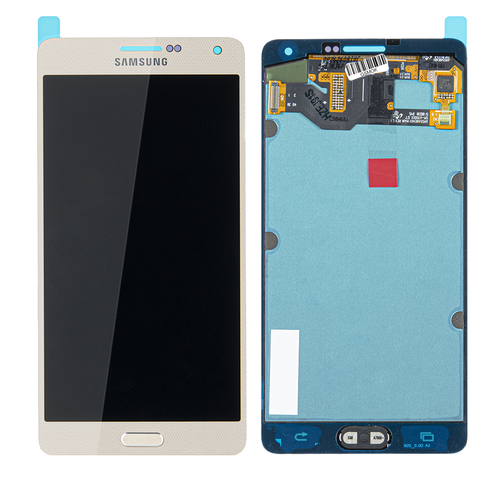 WYŚWIETLACZ LCD DO SAMSUNG A700 GALAXY A7 ZŁOTY GH97-16922F ORYGINAŁ SERVICE PACK