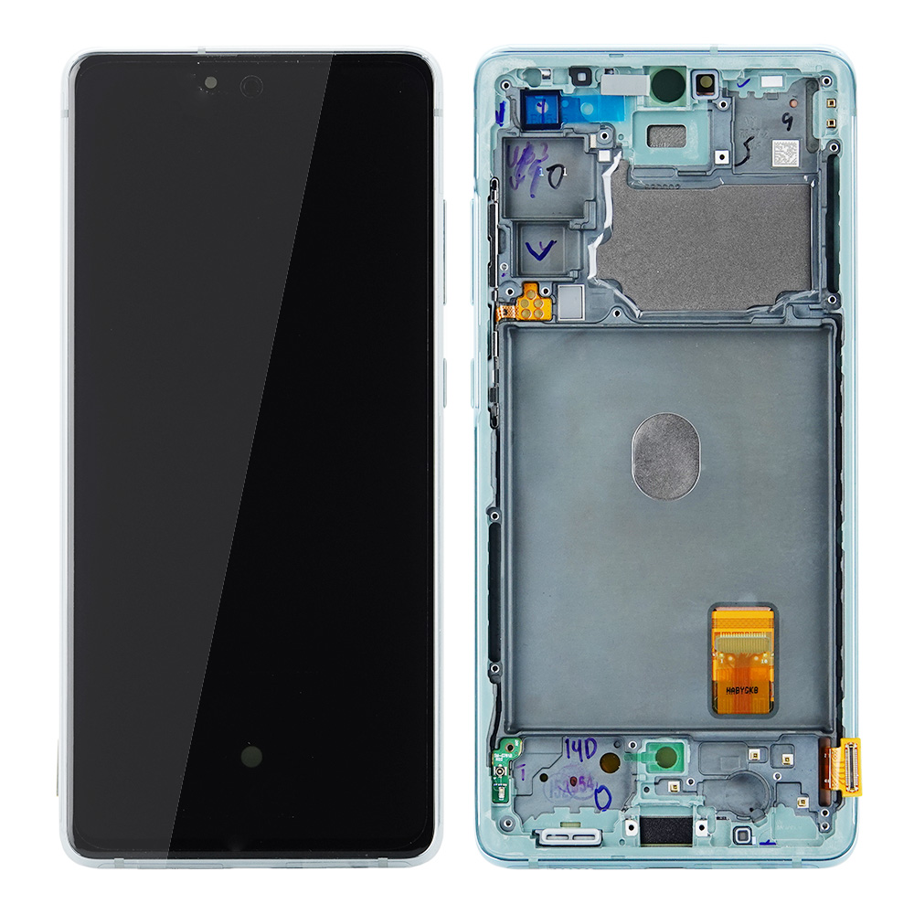 WYŚWIETLACZ LCD DO SAMSUNG G781 GALAXY S20 FE 5G MIĘTOWY Z RAMKĄ GH82-31321D GH82-24214D GH82-24215D GH82-29056D GH82-31320D GH82-29057D ORYGINAŁ SERVICE PACK