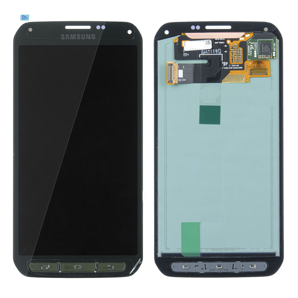 WYŚWIETLACZ LCD DO SAMSUNG G870F GALAXY S5 ACTIVE ZIELONY GH97-16088C ORYGINAŁ SERVICE PACK