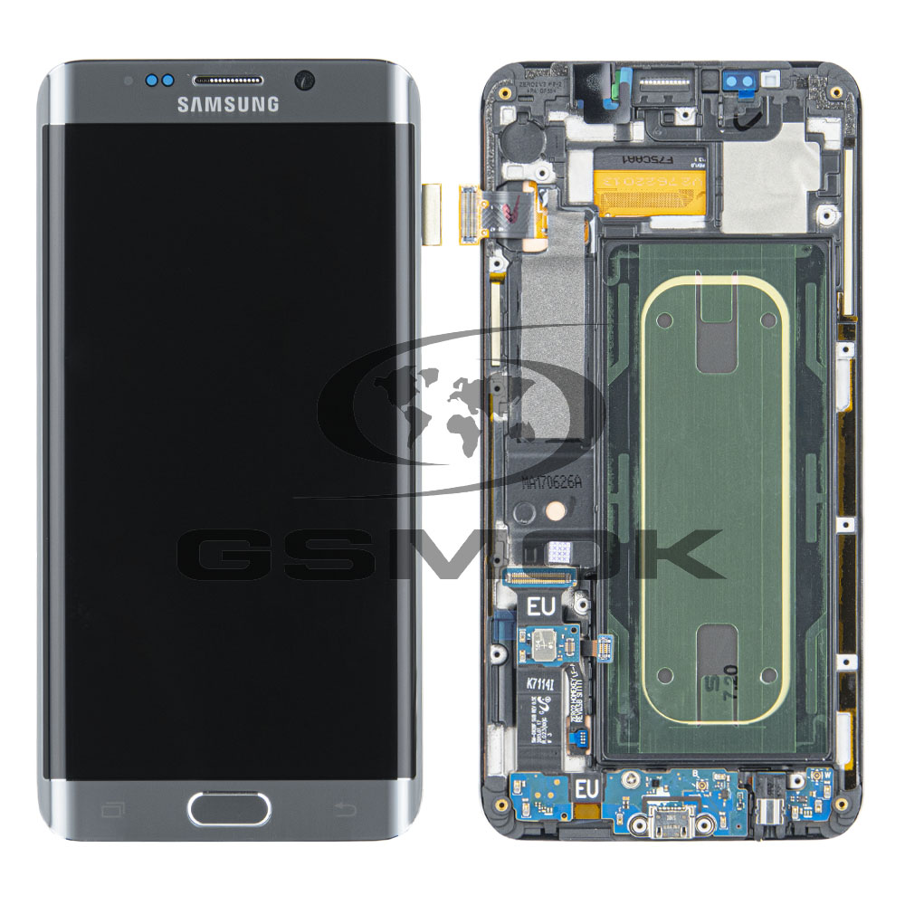 WYŚWIETLACZ LCD DO SAMSUNG G928 GALAXY S6 EDGE PLUS SREBRNY GH97-17819D GH97-17790D ORYGINAŁ SERVICE PACK