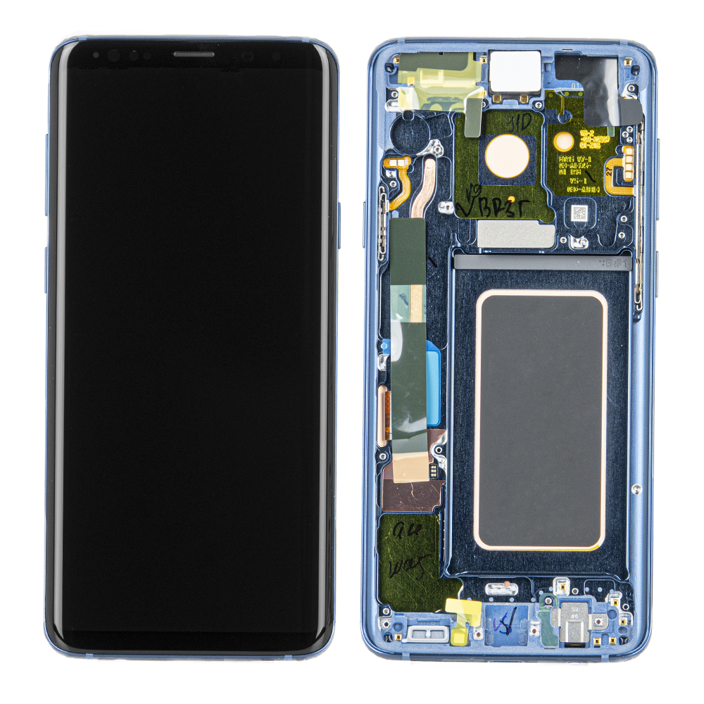 WYŚWIETLACZ LCD DO SAMSUNG G965 GALAXY S9 PLUS NIEBIESKI Z RAMKĄ GH97-21691D GH97-21692D GH97-21722D ORYGINAŁ SERVICE PACK