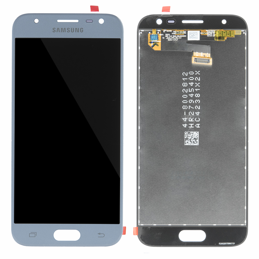 WYŚWIETLACZ LCD DO SAMSUNG J330 GALAXY J3 2017 SREBRNY GH96-10992A ORYGINAŁ SERVICE PACK