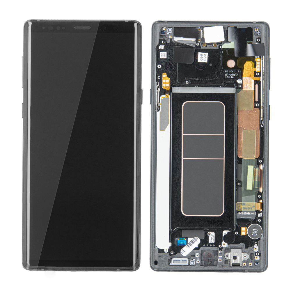 WYŚWIETLACZ LCD DO SAMSUNG N960 GALAXY NOTE 9 CZARNY Z RAMKĄ GH97-22269A GH97-22270A GH82-23737A GH97-22272A GH97-22283A ORYGINAŁ SERVICE PACK