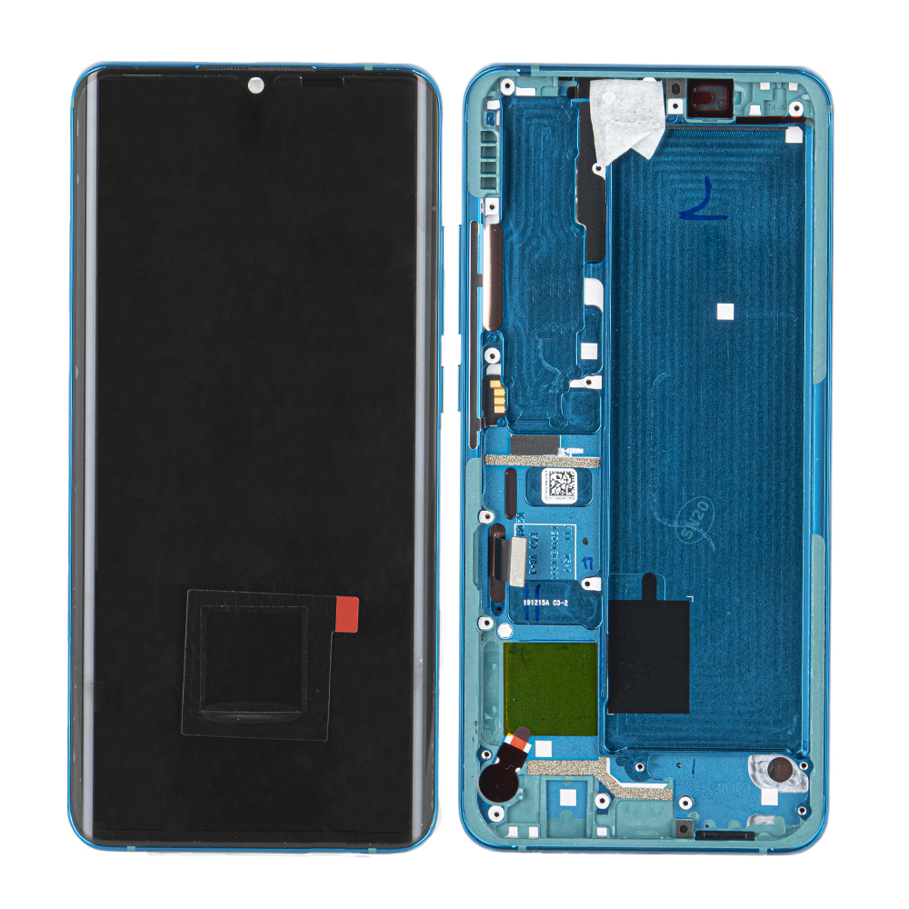 WYŚWIETLACZ LCD DO XIAOMI MI NOTE 10 Z RAMKĄ ZIELONY 56000100F400 ORYGINAŁ SERVICE PACK