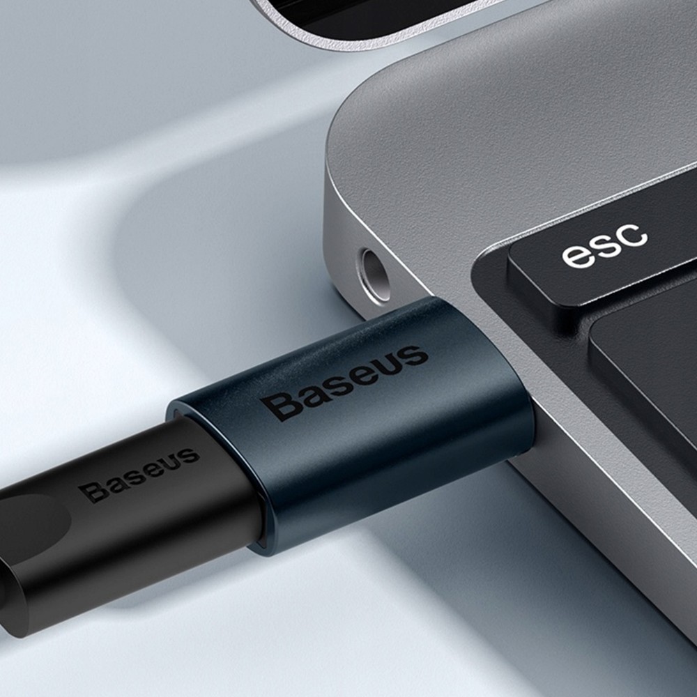 Zdjęcie 3 - ADAPTER OTG Z USB-A 3.1 DO USB-C BASEUS INGENUITY SERIES ZJJQ000103 NIEBIESKI Zdjęcie 3 - ADAPTER OTG Z USB-A 3.1 DO USB-C BASEUS INGENUITY SERIES ZJJQ000103 NIEBIESKI