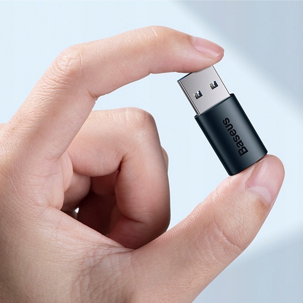 Zdjęcie 4 - ADAPTER OTG Z USB-A 3.1 DO USB-C BASEUS INGENUITY SERIES ZJJQ000103 NIEBIESKI Zdjęcie 4 - ADAPTER OTG Z USB-A 3.1 DO USB-C BASEUS INGENUITY SERIES ZJJQ000103 NIEBIESKI