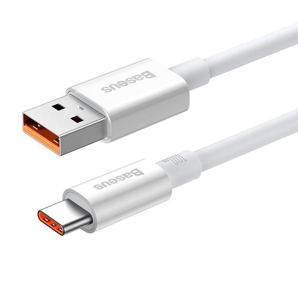 Zdjęcie 2 - KABEL USB DO USB-C 100W 1M BASEUS SUPERIOR P10320102214-01 BIAŁY Zdjęcie 2 - KABEL USB DO USB-C 100W 1M BASEUS SUPERIOR P10320102214-01 BIAŁY