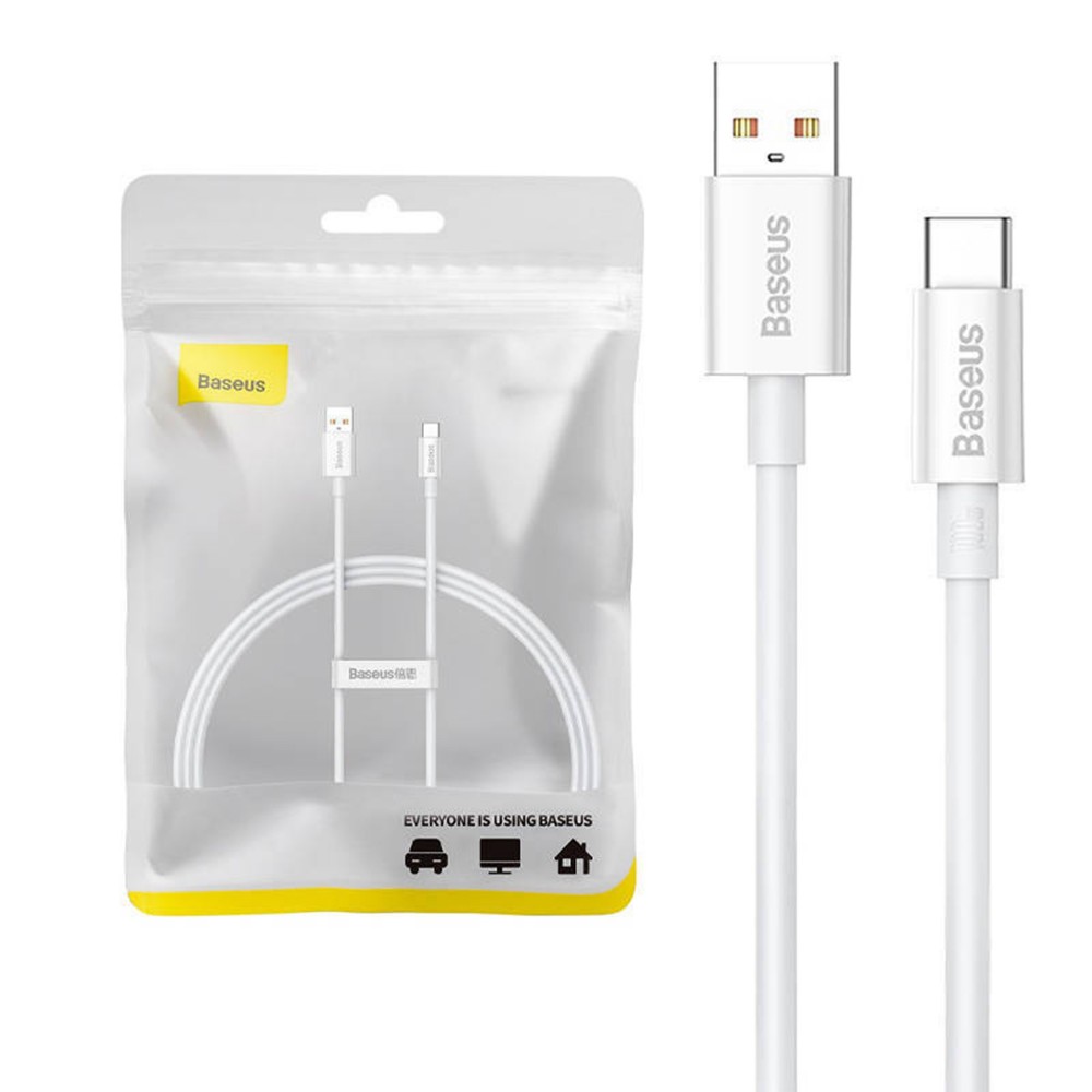 Zdjęcie 7 - KABEL USB DO USB-C 100W 1M BASEUS SUPERIOR P10320102214-01 BIAŁY Zdjęcie 7 - KABEL USB DO USB-C 100W 1M BASEUS SUPERIOR P10320102214-01 BIAŁY