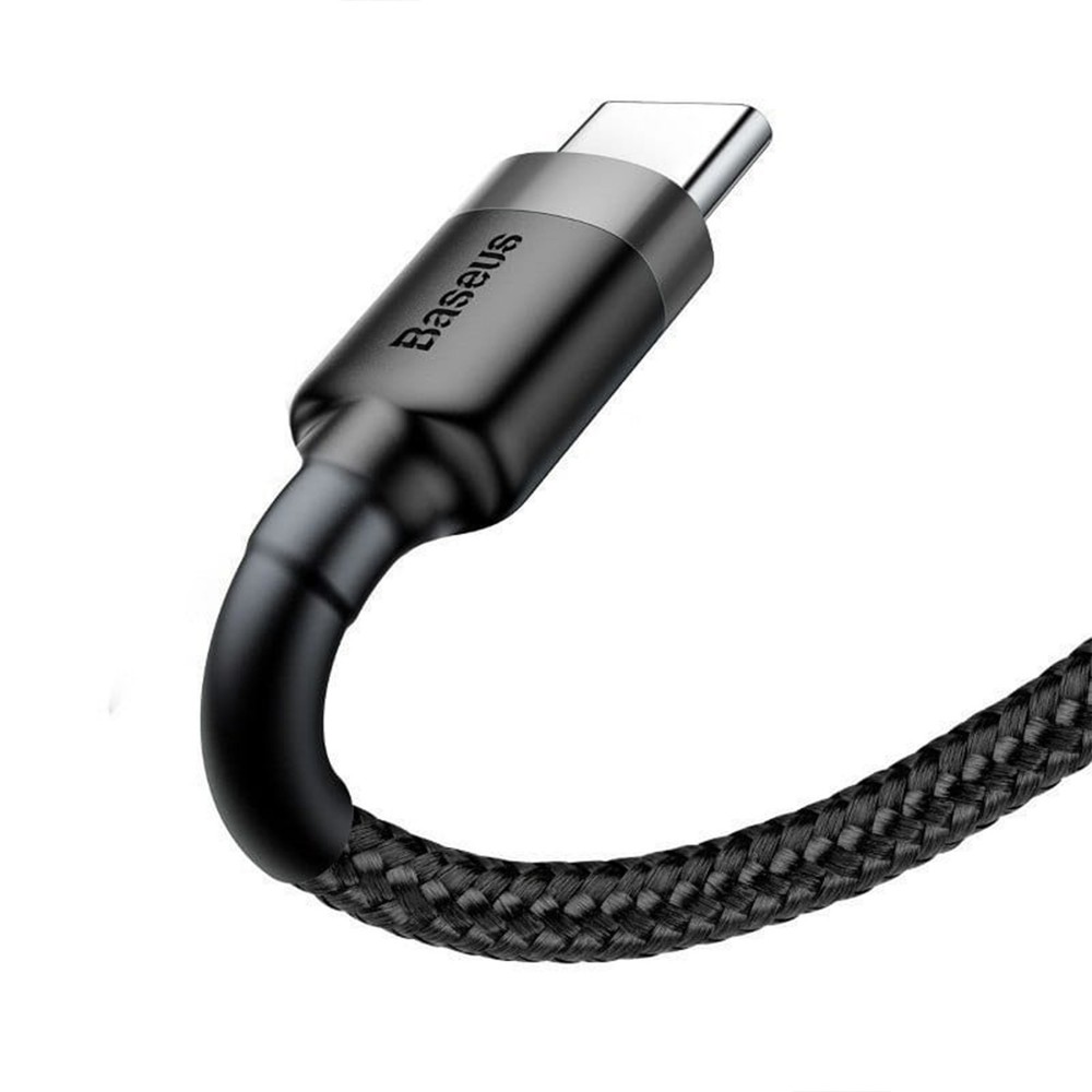 Zdjęcie 4 - KABEL USB DO USB-C 3M 2A BASEUS CAFULE CATKLF-UG1 CZARNO-SZARY Zdjęcie 4 - KABEL USB DO USB-C 3M 2A BASEUS CAFULE CATKLF-UG1 CZARNO-SZARY