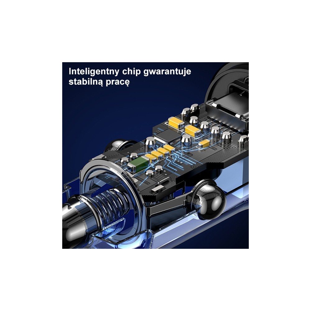 Zdjęcie 2 - ŁADOWARKA SAMOCHODOWA USAMS C32 USB-A+USB-C 30W FAST CHARGE NIEBIESKI Zdjęcie 2 - ŁADOWARKA SAMOCHODOWA USAMS C32 USB-A+USB-C 30W FAST CHARGE NIEBIESKI