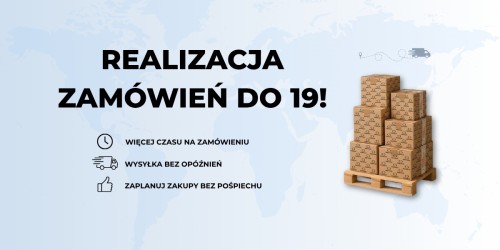 Zamówienia złożone do 19:00 wysyłamy tego samego dnia!